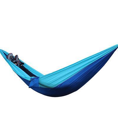 Backpacking Hammock - Portable Nylon Parachute Outdoor Double Hammock - Blue Force Sports