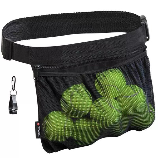 Versatile Sports Ball Bag with Adjustable Waist Belt - Ideal for Tennis, Golf, Ping Pong, and More