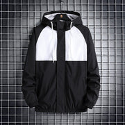 Fashionable Hooded Solid Color Coat Casual Jacket - Blue Force Sports