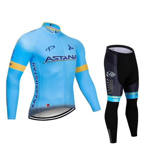 Men's long-sleeved quick-drying cycling suit - Blue Force Sports