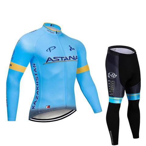 Men's long-sleeved quick-drying cycling suit - Blue Force Sports