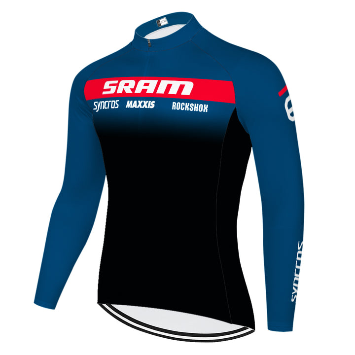 New Summer Breathable Cycling Jersey Long Sleeve Suit - Blue Force Sports