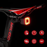 GIYO Bicycle Smart Brake Charging Glare Taillight - Blue Force Sports