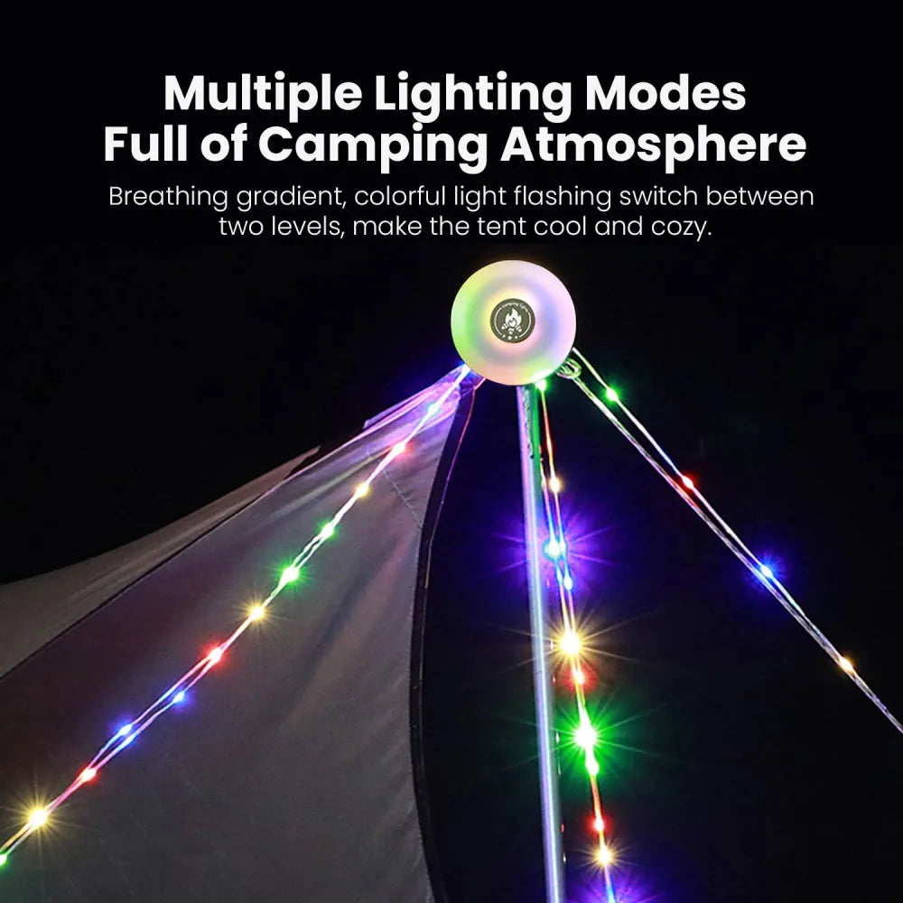 10 m LED Camping Light Strip with Rechargeable Battery