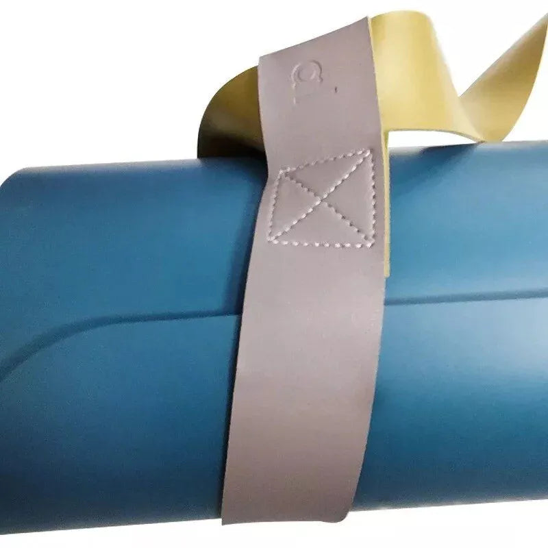 Correa elástica portátil de cuero para esterilla de yoga: simplifique su rutina de ejercicios