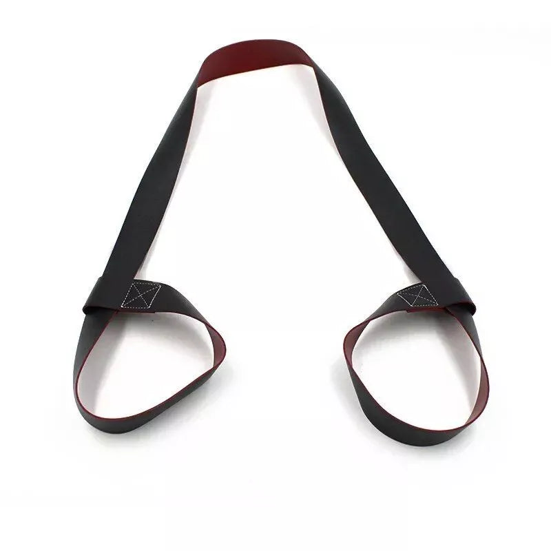 Correa elástica portátil de cuero para esterilla de yoga: simplifique su rutina de ejercicios
