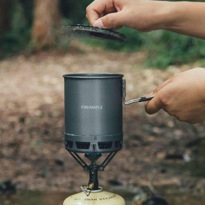600ml Ultraleichter Hochleistungs-Campingtopf mit Wärmetauscher