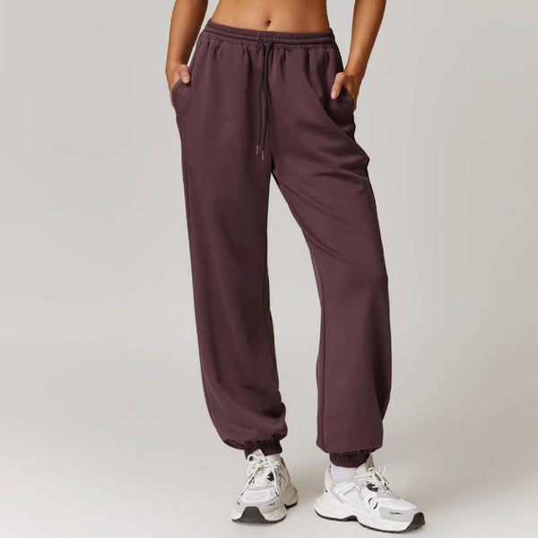 Jogginghose mit hoher Taille und lockerer Passform