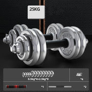 Men's Home Electroplating Pure Iron Barbell Set - Blue Force Sports