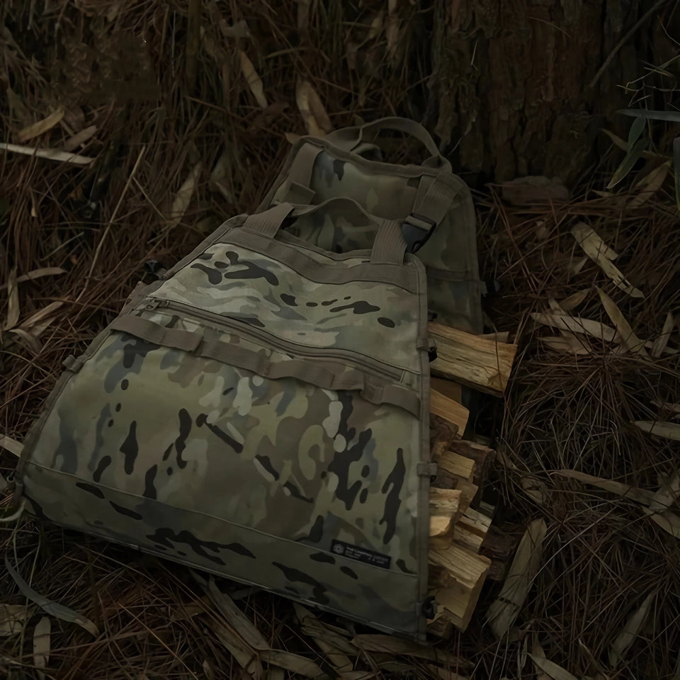Wasserdichte Aufbewahrungstasche für Brennholz im Freien in Camouflage