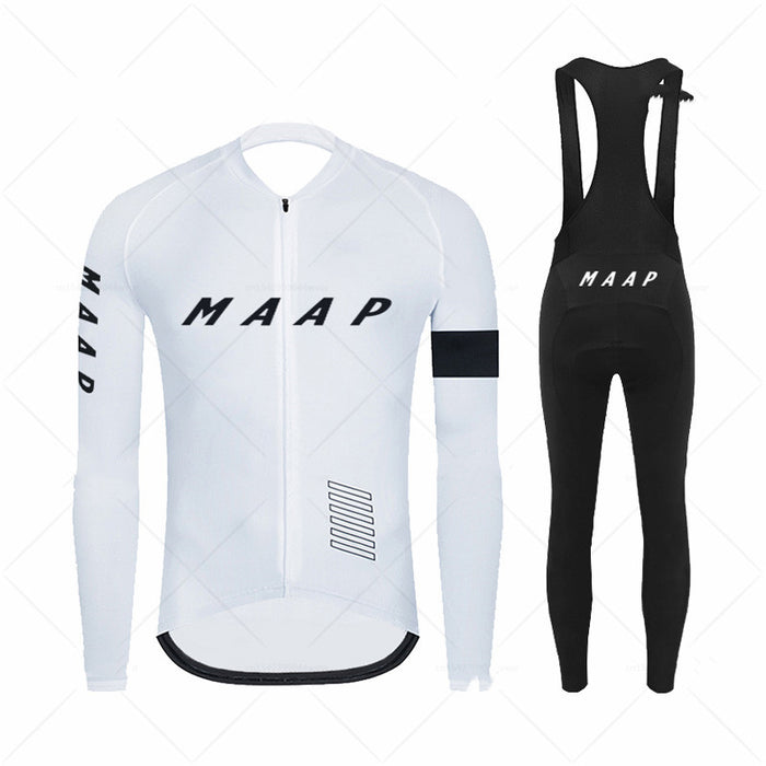 Spring And Autumn Thermal Cycling Jersey Long-sleeve Overalls - Blue Force Sports