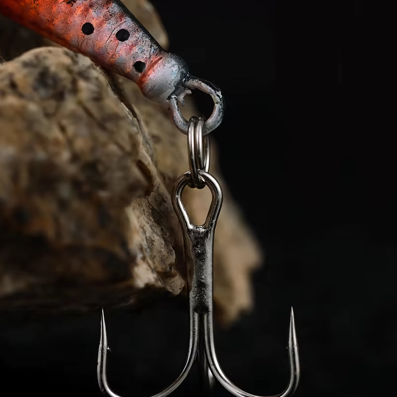 Señuelo de pesca giratorio de metal