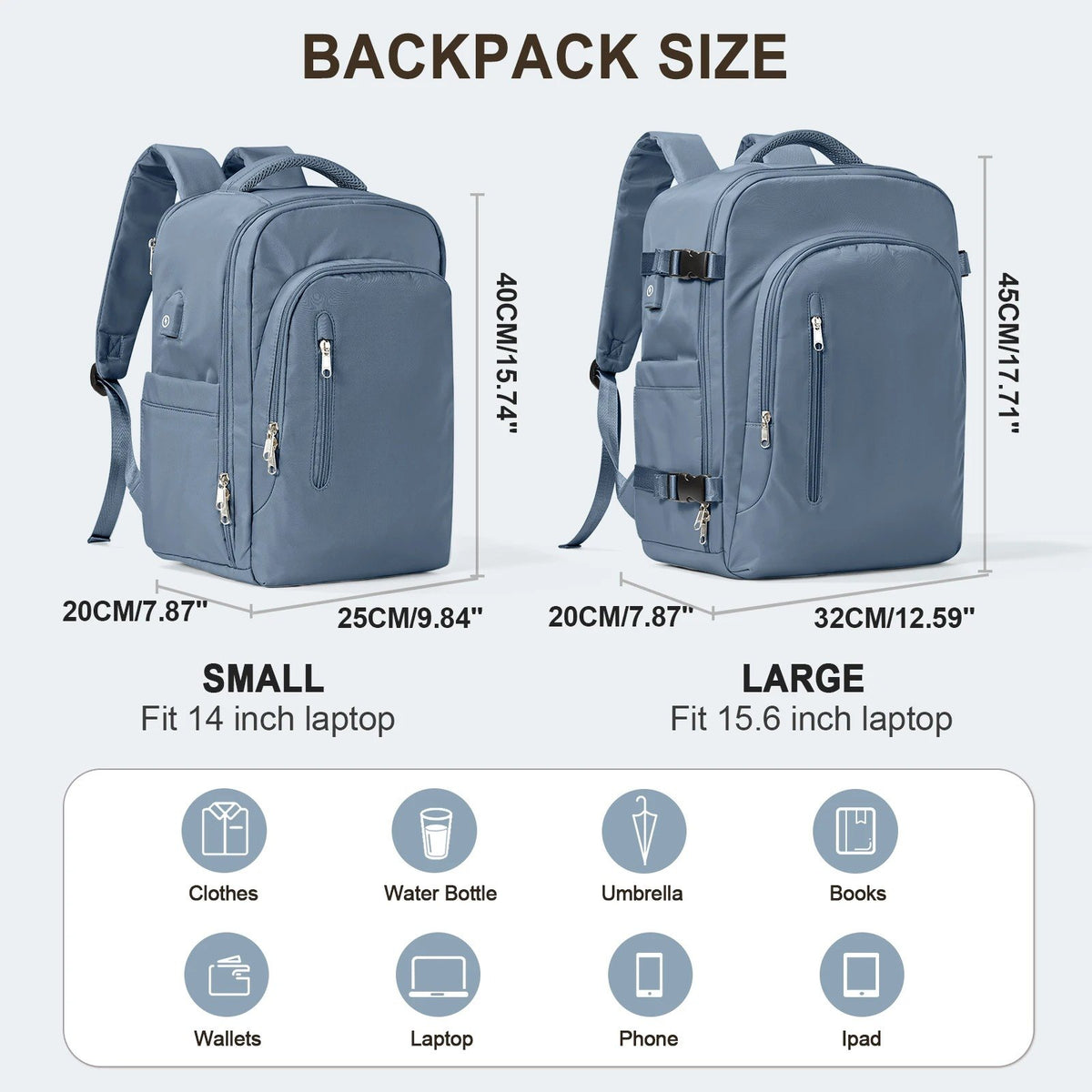 Mochila para portátil multiusos de gran capacidad