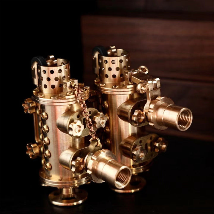 All Copper Handmade Mechanical Punk Kerosene Lighter Trench Machine - Blue Force Sports