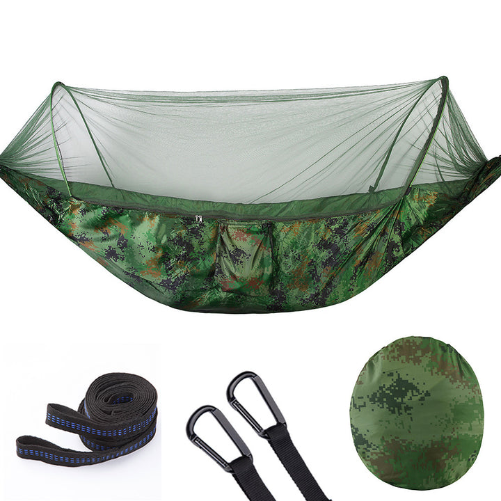 Fully Automatic Quick Opening Hammock With Mosquito Net - Blue Force Sports