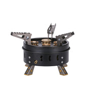 Portable Windproof Camping Cookout Gas Stove Holder Set - Blue Force Sports