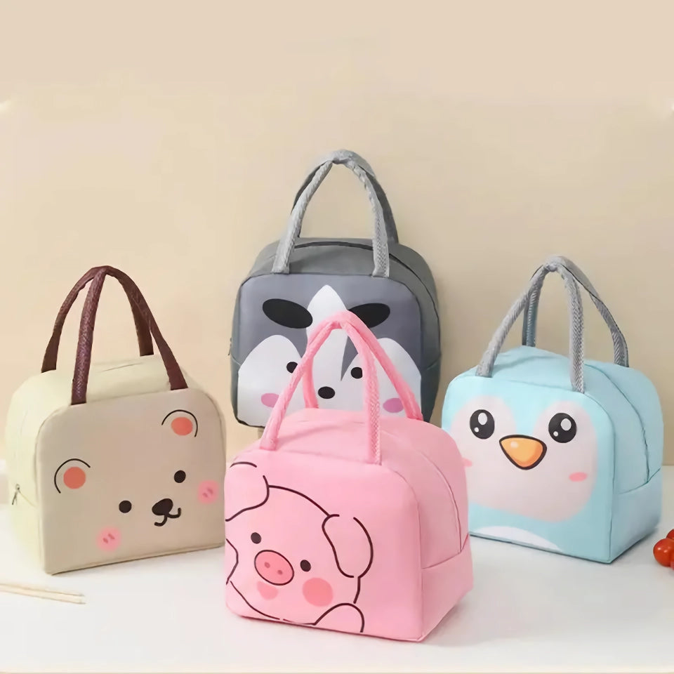 Thermo-Lunchtasche mit Cartoon-Tiermotiv für Kinder