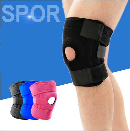 Sports mountaineering knee pads Silicone non-slip fitness spring sports knee pads - Blue Force Sports