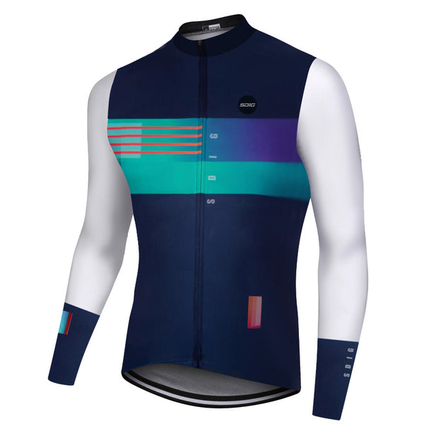 New Racing Suit Riding Downhill Jacket Fleece Warm - Blue Force Sports