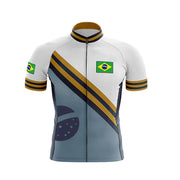 Summer Brazil Team Cycling Jersey Men's Tracksuit - Blue Force Sports