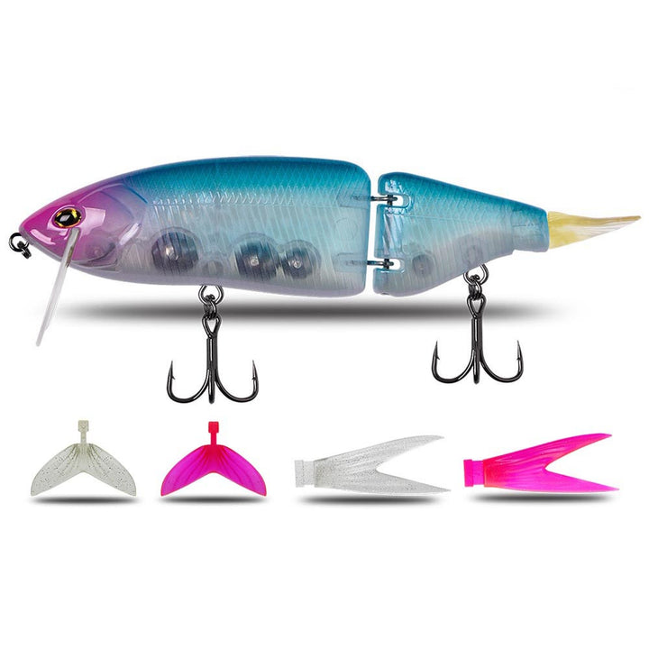 Sub-floating Water Multi-section Bionic False Bait - Blue Force Sports