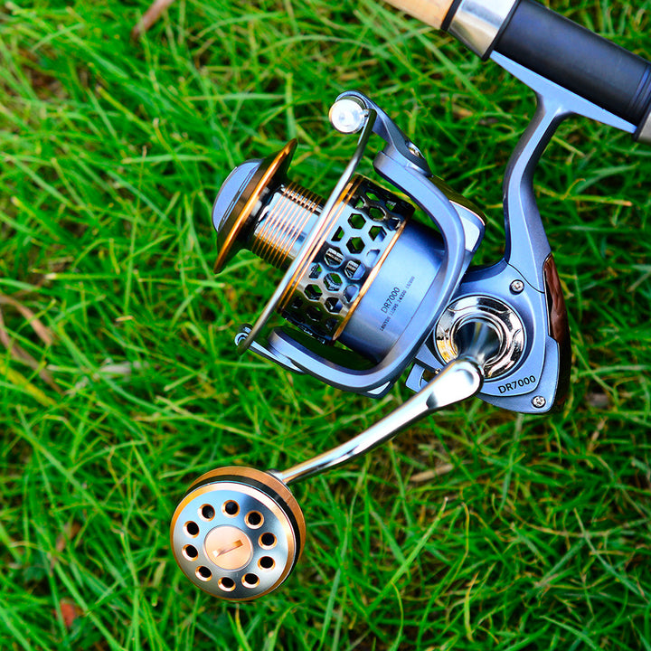 Fishing Wheel Full Metal Thread Cup Luya Spinning - Blue Force Sports