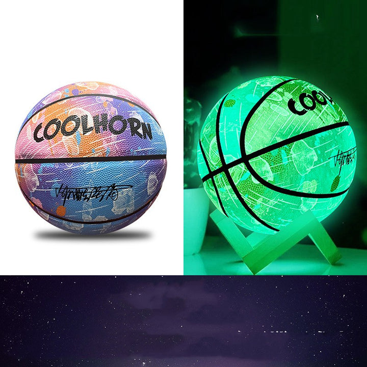 Luminous Luminous Basketball PU Soft Leather Outdoor Wear-resistant And Non-slip - Blue Force Sports