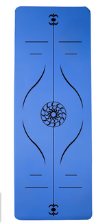 Yoga Mat Posture Line Non-slip Custom Fitness Mat For Beginners Plank Support - Blue Force Sports