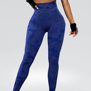 Yoga Pants High Waist Hip Lift Tights Sports Fitness - Blue Force Sports