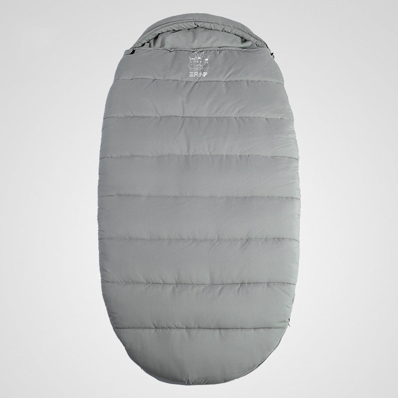 Sleeping Bag Adult Outdoor Camping Adult Winter Thickening Cold Protection Single Widening - Blue Force Sports