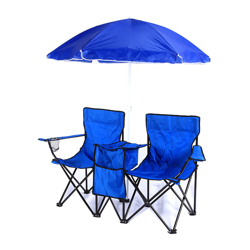 Outdoor Double Portable Camping Folding Chair - Blue Force Sports