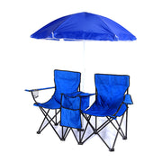 Outdoor Double Portable Camping Folding Chair - Blue Force Sports