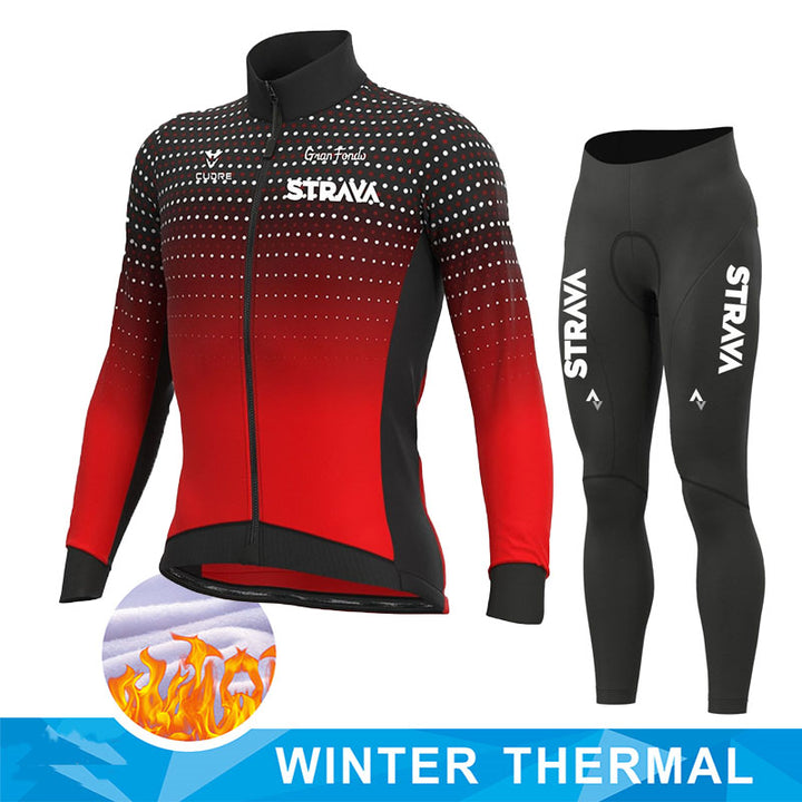 Jacket Fleece Thermal Sweater Rossi Cycling Wear - Blue Force Sports