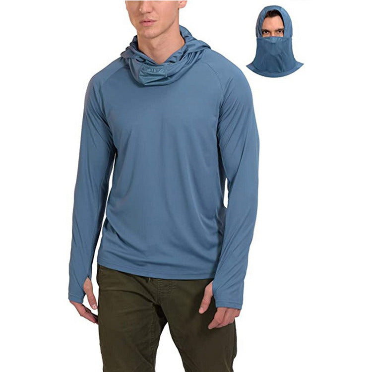 European And American Men's Breathable Light Sun Protection Clothing In Summer - Blue Force Sports