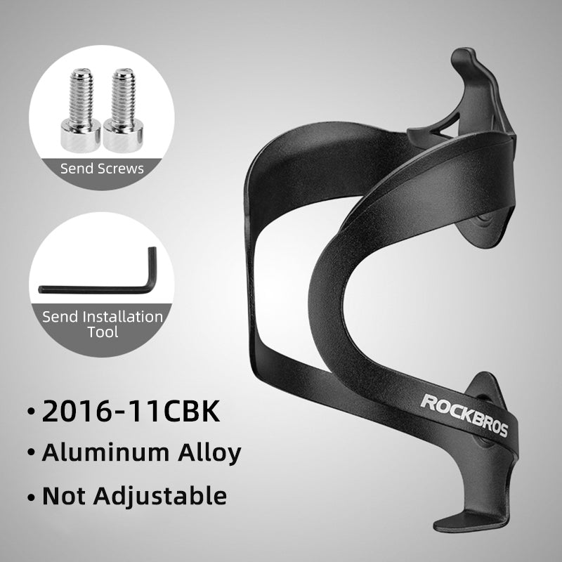 Portabotellas de aluminio ultraligero y ajustable para bicicleta