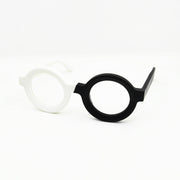 Thickened Plate Half Black And White Sunglasses For Men And Women - Blue Force Sports