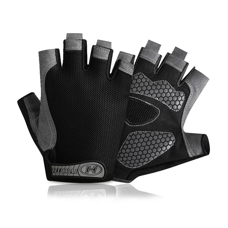 Atmungsaktive Halbfinger-Fahrradhandschuhe für Unisex