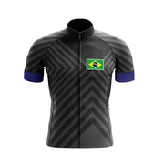 Summer Brazil Team Cycling Jersey Men's Tracksuit - Blue Force Sports