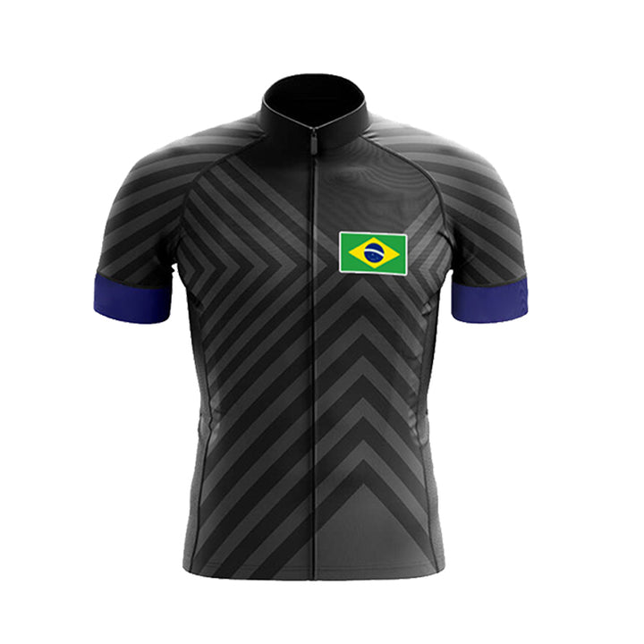 Summer Brazil Team Cycling Jersey Men's Tracksuit - Blue Force Sports