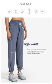 Sports Pants Female Loose Tappered Running Trousers - Blue Force Sports