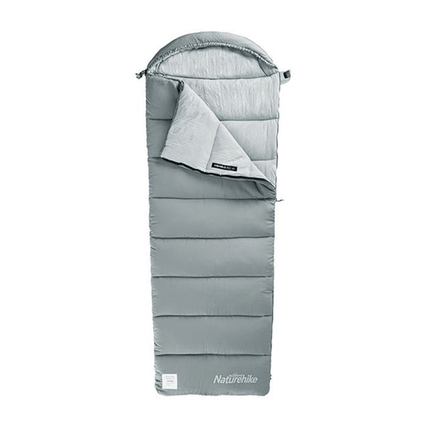 Envelope Hooded Cotton Sleeping Bag Can Be Washed And Stitched Double Tent Camping - Blue Force Sports