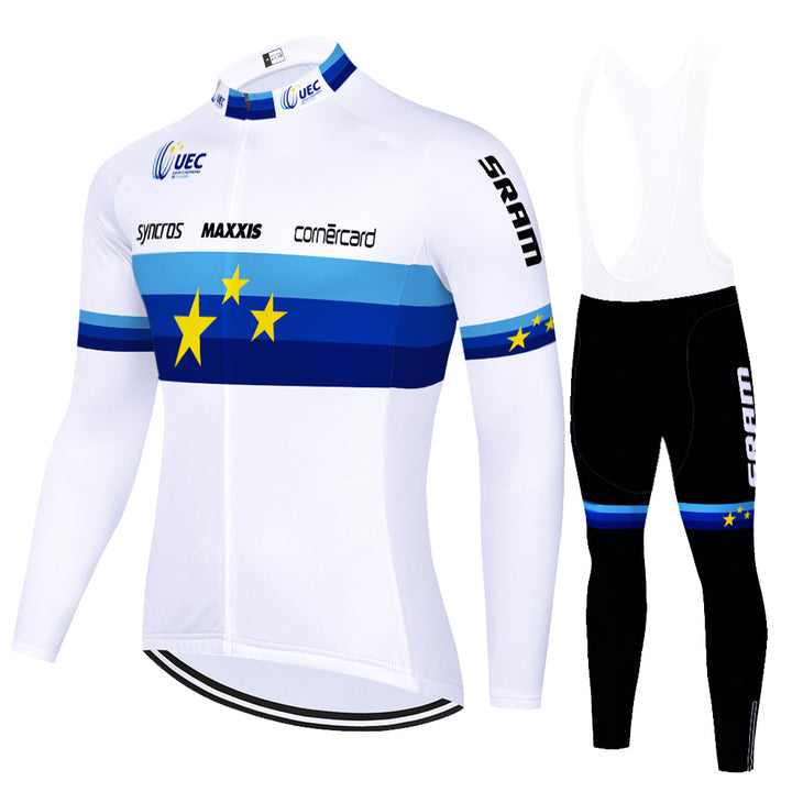 New Summer Breathable Cycling Jersey Long Sleeve Suit - Blue Force Sports