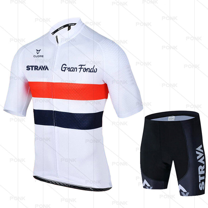 Short Sleeve Cycling Jersey Suit - Blue Force Sports