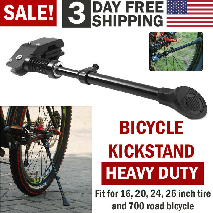 UNIVERSAL Mountain Bike Kickstand Bicycle Kick Stand MTB Road Adjustable Side - Blue Force Sports