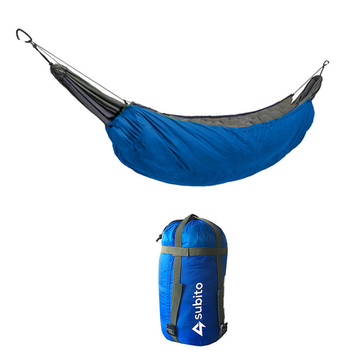 Outdoor Portable Hammock Underquilt Hammock Thermal Under Blanket Winter Warm Hammock Insulation Accessory For Camping - Blue Force Sports