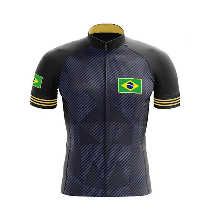 Summer Brazil Team Cycling Jersey Men's Tracksuit - Blue Force Sports