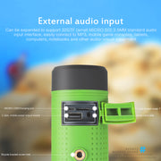 Mini Bicycle Outdoor Bluetooth Speaker Card Radio Flashlight Stereo Handsfree Call Loudspeaker - Blue Force Sports