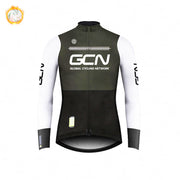 GCN Fleece Long Sleeve Cycling Jersey Cycling Jersey Running Winter New Series - Blue Force Sports