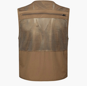 Multi-pocket Men's Professional Photography Vest - Blue Force Sports
