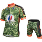 Men's Short Sleeve Cycling Jersey Suit - Blue Force Sports